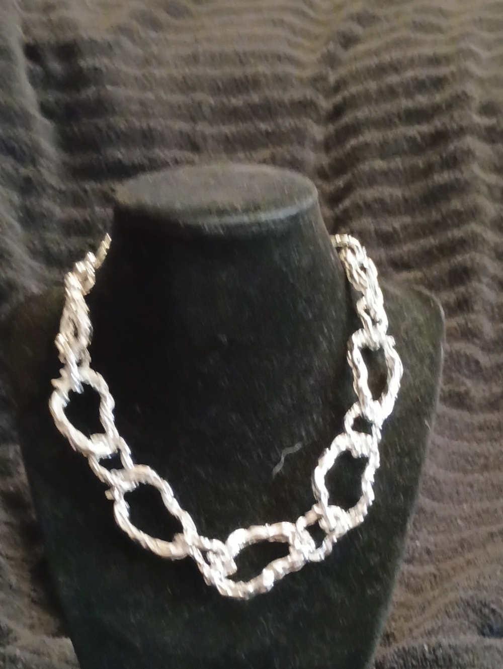Park Lane Silver Link Statement Necklace - Unbranded
